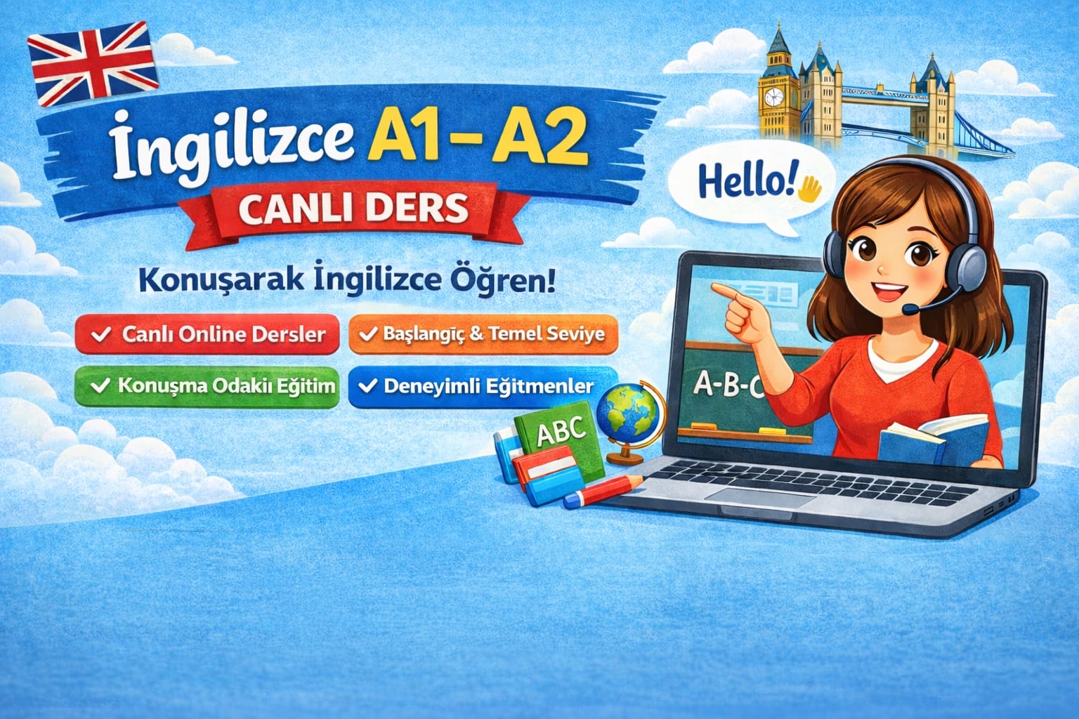 İngilizce Canlı Ders A1-A2